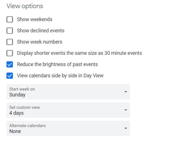 alternate start more options alternate start more options