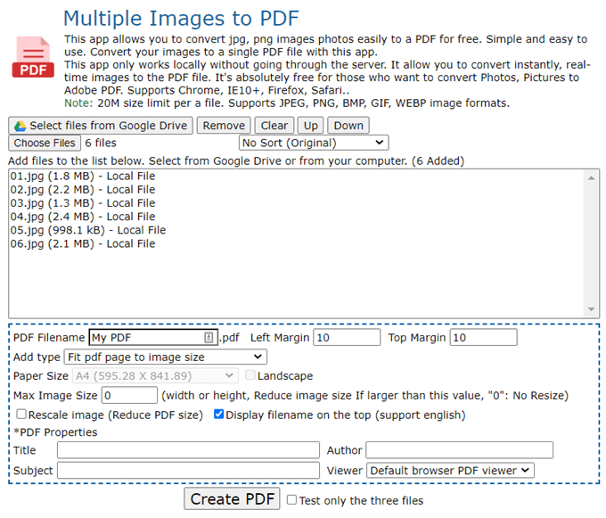 only jpg to pdf converter