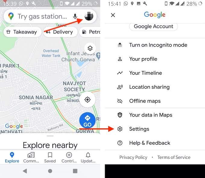 How To Use Google Maps Incognito Mode On An Android Device - 45