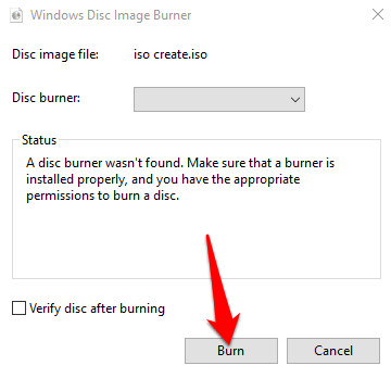Burn An ISO Image File To Disc On Windows 10 image 3