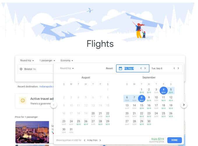 Google Flights Search image 3