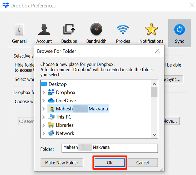 How To Move Your Dropbox Folder
