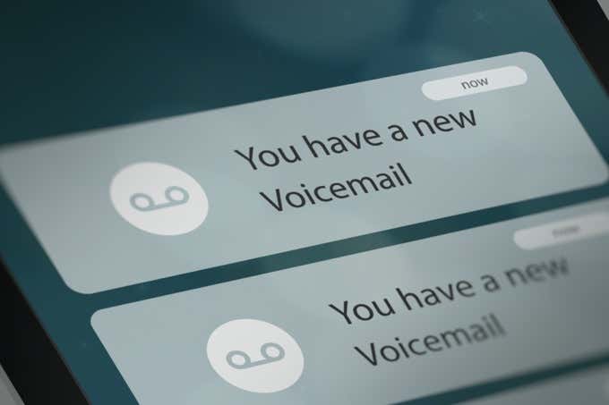 New voicemail notifications