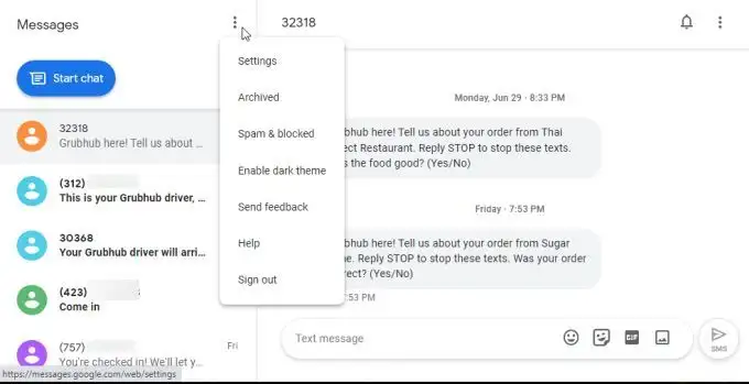 google-messenger-pc2 - Online Tech Tips Google Messages for Web image 2