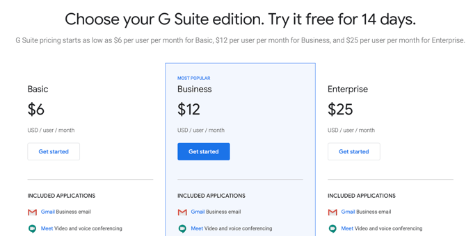 How Much Does G Suite Cost? image