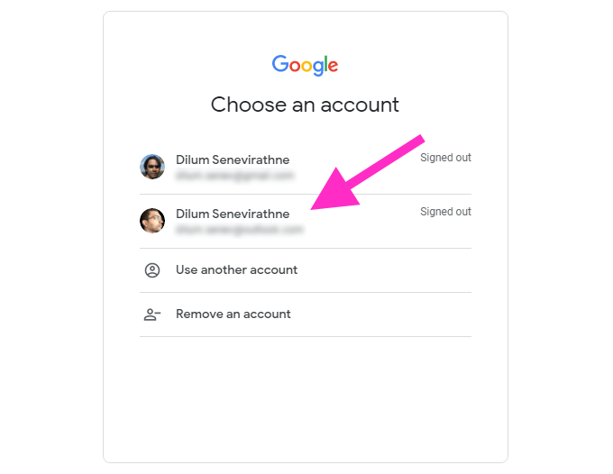 Sign in With the Default Google Account First image 3