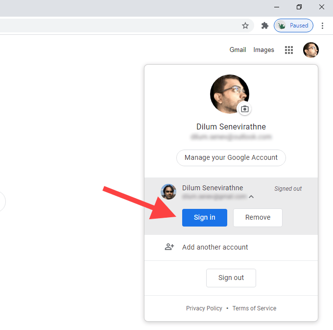 How to Change the Default Google Account - 2