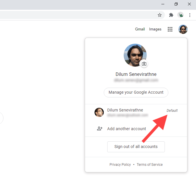 How to Change the Default Google Account - 2