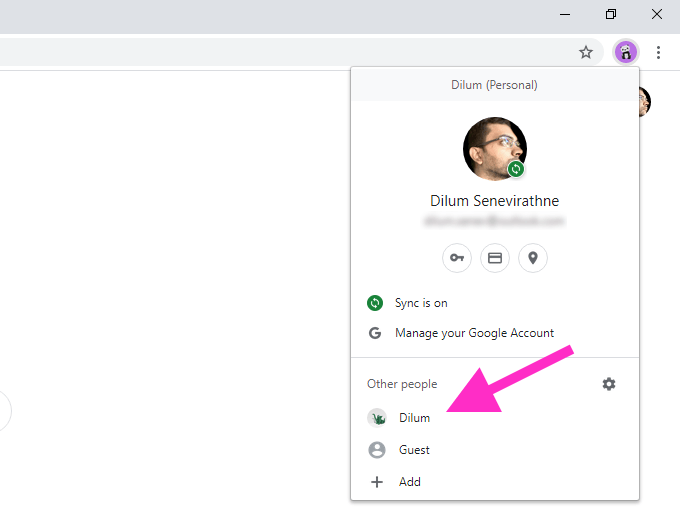 Add Google Account to a New Profile image 4