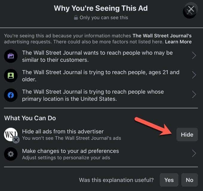 Hide All Political Facebook Ads by a Specific Advertiser&nbsp; image 4