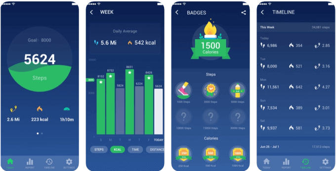 Pedometer &amp; Step Counter (Android, iOS) image