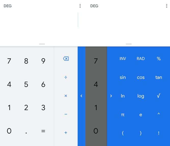 Calculator by Google image