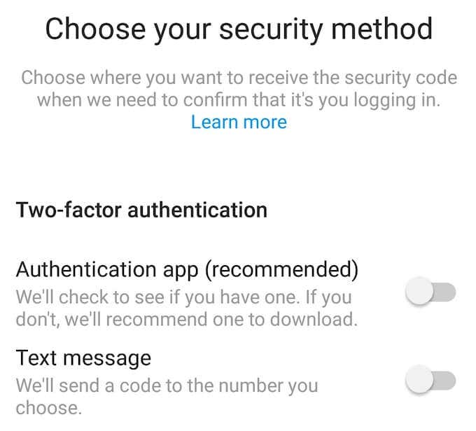 Two-Factor Authentication on Instagram image 4