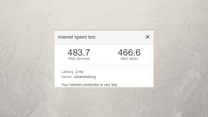 Run an Internet Speed Test image