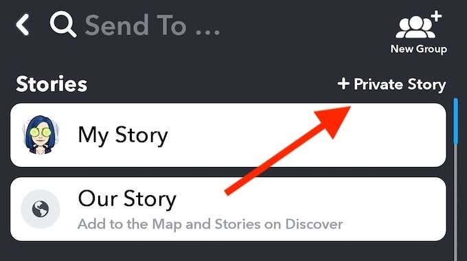 How to Create a Private Snapchat Story image 3