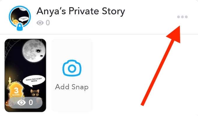 How to Add and Remove Snaps From Your Private Stories image