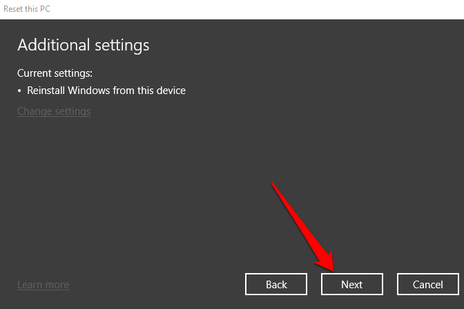 How to Factory Reset Windows 10 - 26