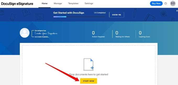How to Sign a PDF File Using DocuSign image