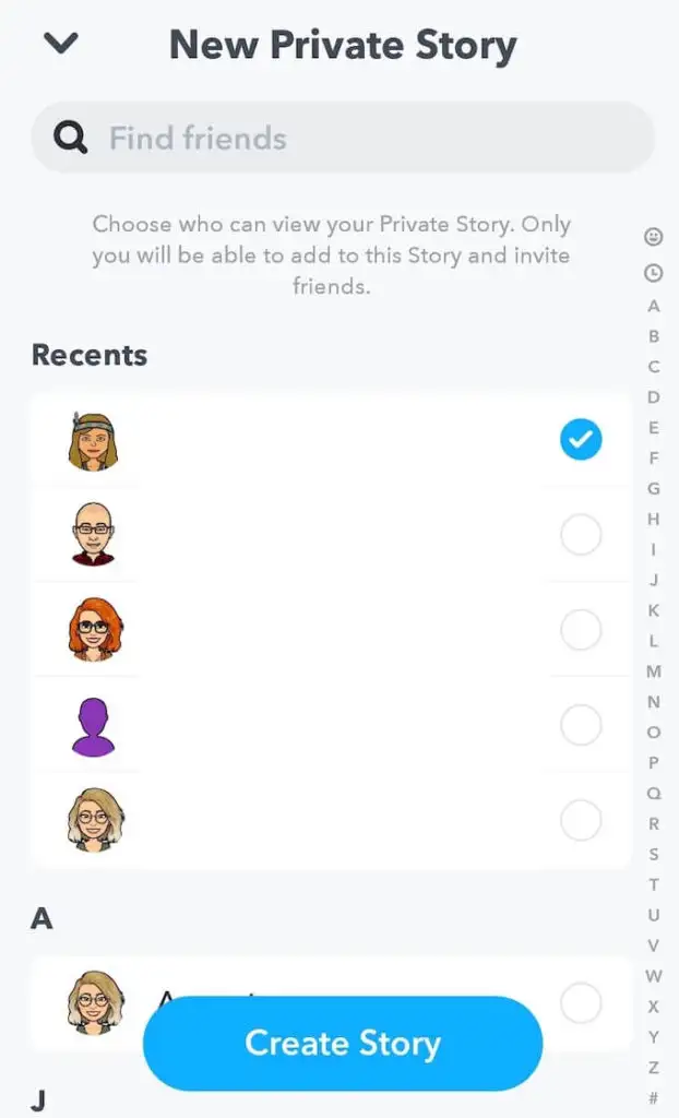 How to Create a Private Snapchat Story image 4