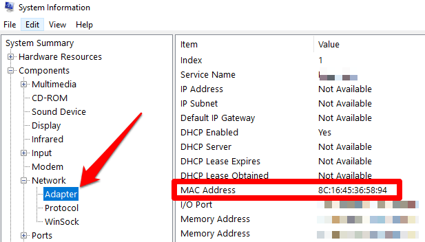 how to know my pc mac address