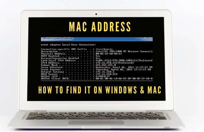 how to find a mac address on a mac computer