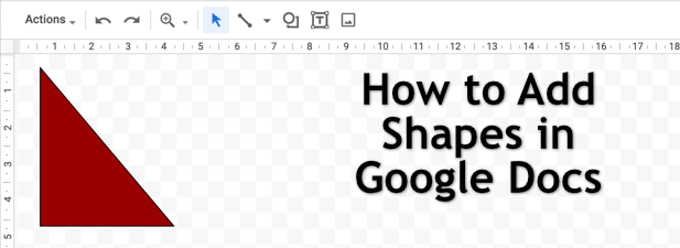 How to Add Shapes in Google Docs image