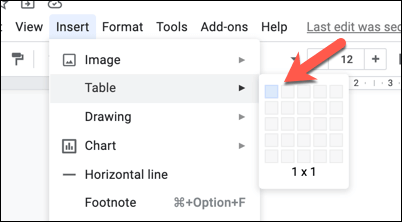 Using Tables to Insert Basic Square Shapes image