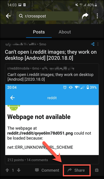 How to Crosspost on Reddit in the Mobile App image 2