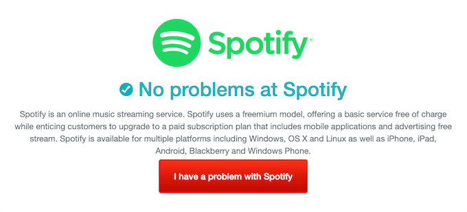 Check Spotify’s Status image