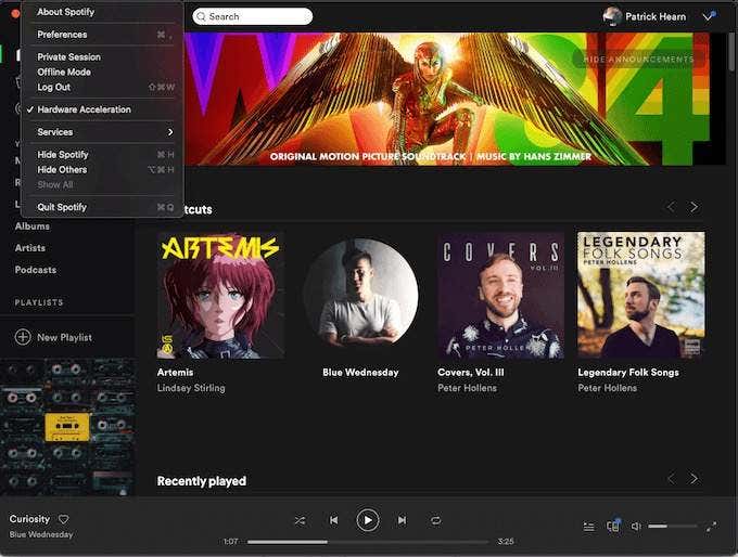 Restart Spotify image