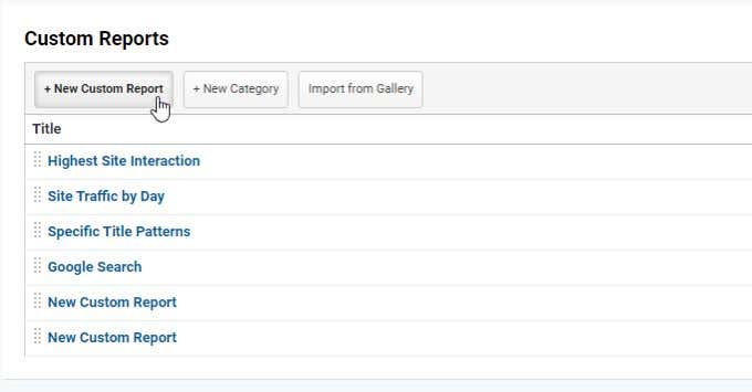Creating Custom Reports in Google Analytics image 2