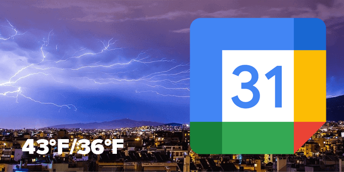 How to Add Weather to Google Calendar