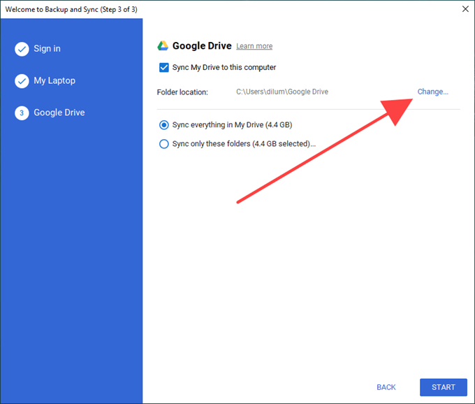 How to Google Drive and Sync Folder Location