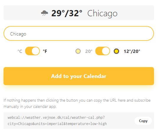 Weather Calendars You Can Subscribe to in Google Calendar image 2