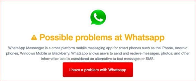 Check WhatsApp’s Server image