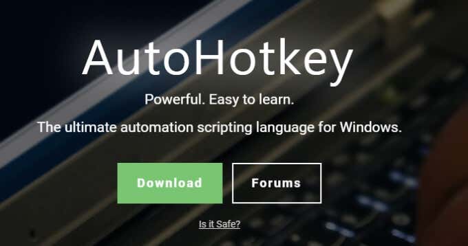 What is Windows Autohotkey? image