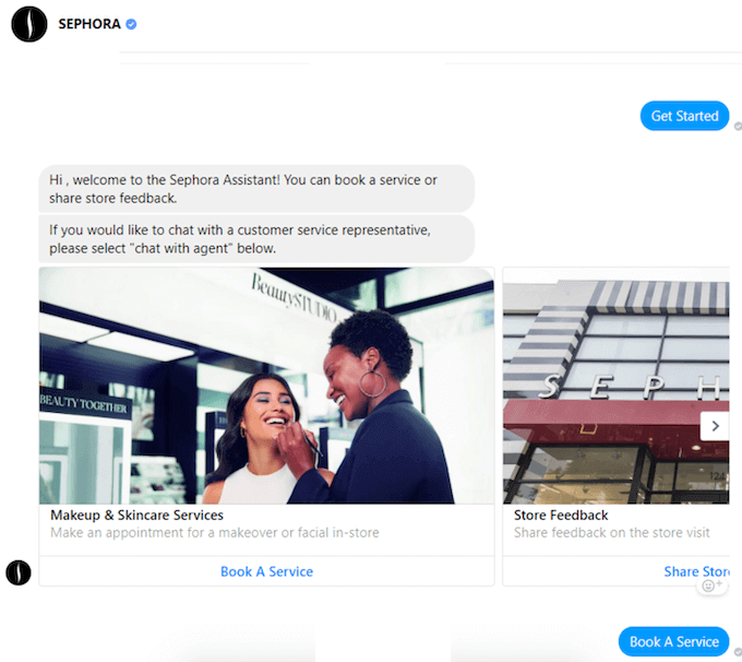 Sephora Messenger Bot image