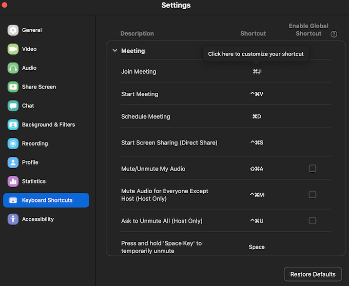 zoom-app-settings_shortcuts - Online Tech Tips Learn Essential Zoom Shortcuts image