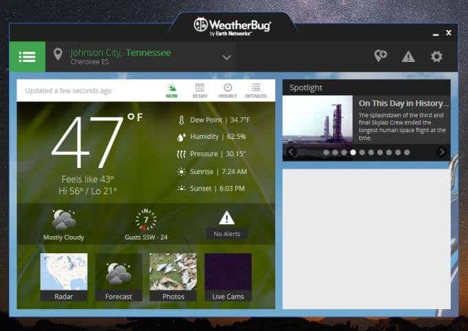 Weather Desktop Applications for Windows 10 image