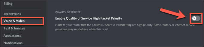 Change Discord Server Region, Audio Subsystem and Quality of Service (QoS) Settings image 4