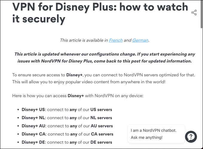 Use a VPN for Streaming image