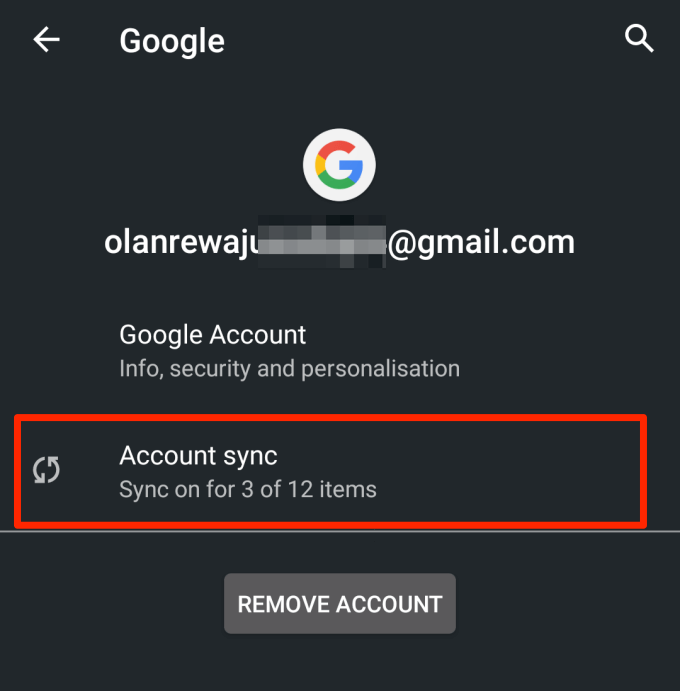 Why is my account sync not working?