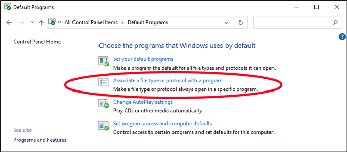 windows set default program to open file windows set default program to open file