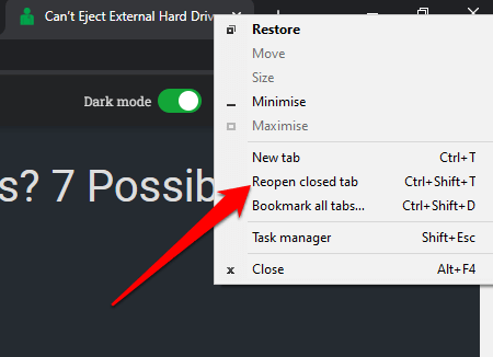 How to Reopen Closed Browser Tabs in Chrome, Safari, Edge and Firefox Browsers image 4