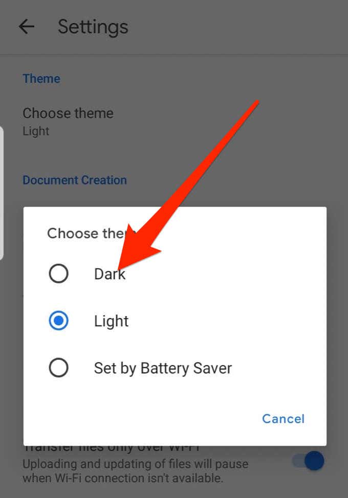 How to Use Google Docs in Dark Mode - 56