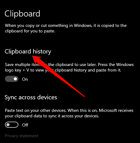 10 how to view and clear clipboard history in windows 10 clipboard history off