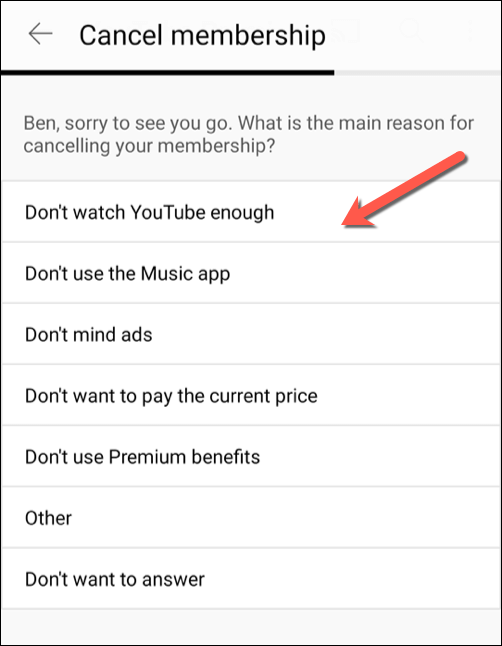 Cancel membership youtube How to