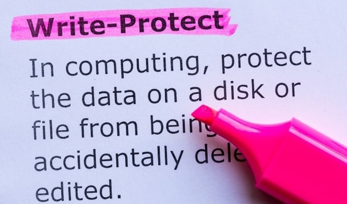 write protected