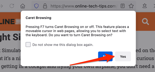 What is Caret Browsing and How to Use It - 29