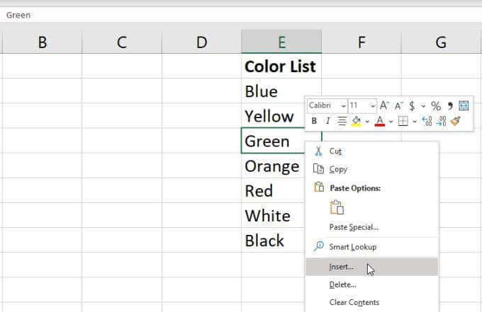 create a drop down list in excel